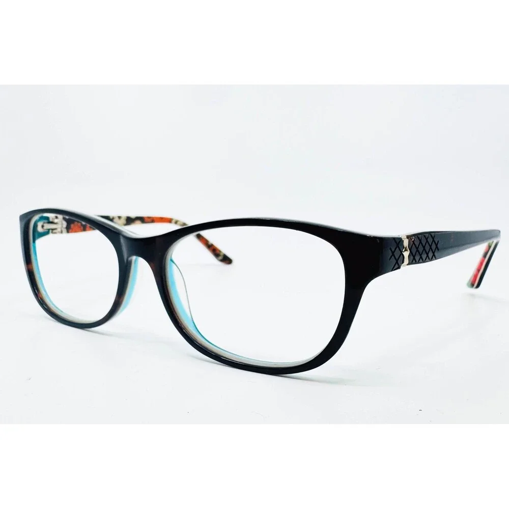 Vera Bradley Eyeglass Frames Womens Black Floral Tammie Lola 52-16-130